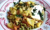 Vajíčkovo-hráškové kari