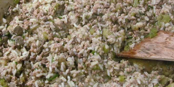 Cajunská  špinavá rýže (Pridame ryzu)