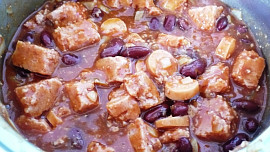 Chilli con carne bleskem