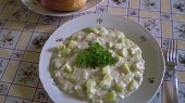 Cuketa na česneku, Příloha: Bílé pečivo