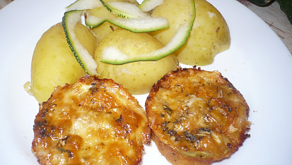 Cuketovo sýrové "muffiny"