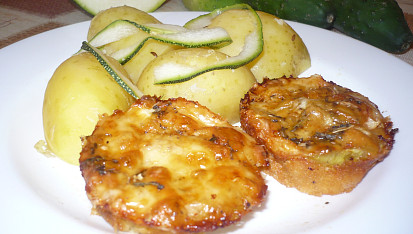 Cuketovo sýrové "muffiny"