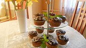 Jemné čokoládové muffiny