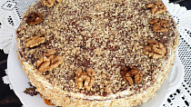 Kakaovo-ořechový dort