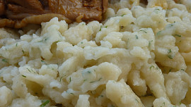 Koprové noky - halušky -  k masu