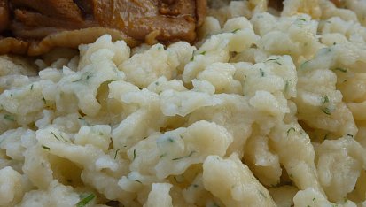 Koprové noky - halušky -  k masu