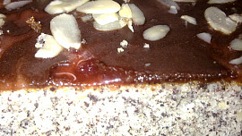 Makovo-mandlový moučník se svěží  polevou