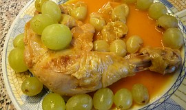 Marinované  kuřecí s hroznem (i pro diabetiky)