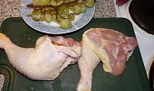 Marinované  kuřecí s hroznem (i pro diabetiky), hlavní suroviny