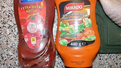 Marinované  kuřecí s hroznem (i pro diabetiky), marináda a kečup