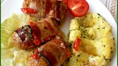 Masovo-zeleninové "šišečky" v anglickém kabátku, Masovo-zeleninové"šišečky"v anglickém kabátku
