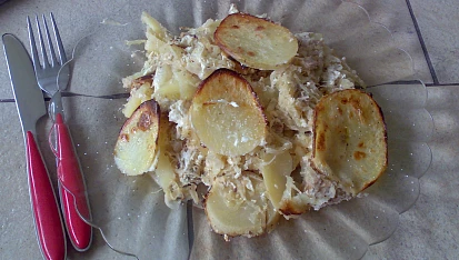 Mleté maso na zelí s brambory