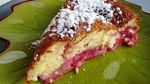 Piškotový koláč s ovocem bezlepkový ( nebo s lepkem ), ... s jahodami a lepkem :)