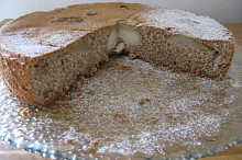50g pohanková celozrn. mouka, 100g Schär, hrušky