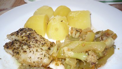 Provensálský pangasius se zeleninou