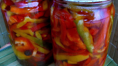 Sterilovaná paprika s olejem