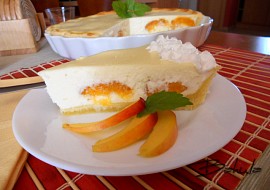 Tvarohový koláč s meruňkami II.