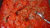 Ajvar, pomletá směs před dušením