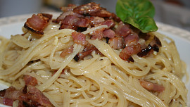 Autentické špagety carbonara podle Emanuela