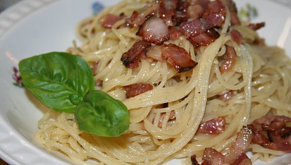 Autentické špagety carbonara podle Emanuela