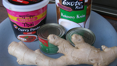 Červené kuřecí curry kostky