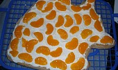 Dort hledá se Nemo, proříznem, pomažeme šlehačkou se ztužovačem a poklademe mandarinky (2)