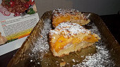Drobenkový koláč s tvarohem a ovocem (Drobenkový koláč s tvarohem a broskvemi)