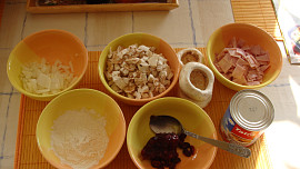 Hermelín s žampionovo-brusinkovou náplní