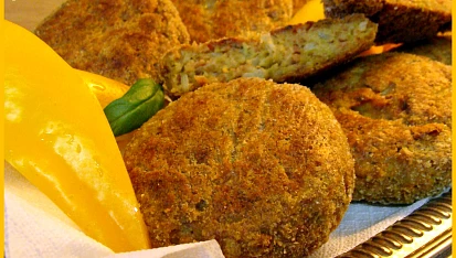Kapustové  karbanátky (kelové) smažené v troubě