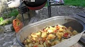 Kuřecí grilík s barevným pekáčkem