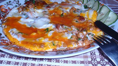 Omeleta s cizrnou