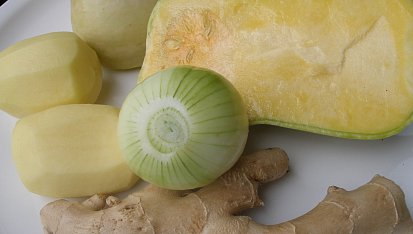 Polévka z muškátové dýně se zázvorem