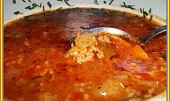 Rajčatovo-papriková polévka s mletým masem (Rajčatovo-papriková polévka s mletým masem)
