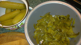 Vepřová kotletka s  jemnou křenovo-okurkovou omáčkou