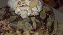 Chlazené bábovičky s kávovým likérem, kokosem a brusinkami