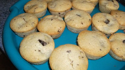 Čokoládovo-banánové muffiny