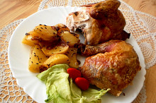 Grilované kuře bez grilu