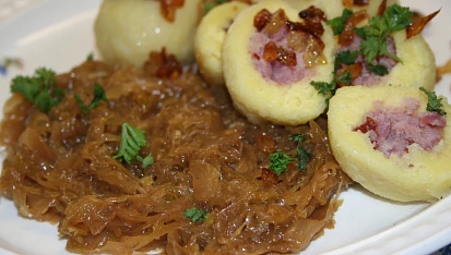 Karamelizované kysané zelí podle Oldy