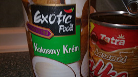 Kávové řezy s kokosovo - karamelovým krémem