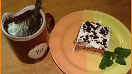 Kávovo-čokoládový moučník