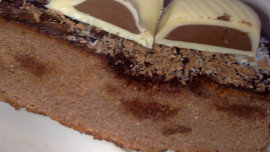 Křehký čokoládový  moučník