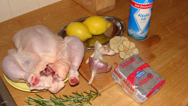 Kuře s citronem a rozmarýnem