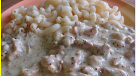 Kuře v hořčično-smetanové omáčce