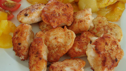 Kuřecí kousky v česnekovém těstíčku podle Čiriny, Kuřecí kousky v česnekovém těstíčku podle Čiriny 