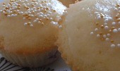 Malinové muffiny s citronovou polevou
