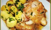 Máslové kuřátko na česneku, cibuli a rozmarýnu (Dobrou chuť!)