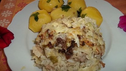 Mleté maso s kapustou a rýží, Mleté maso s kapustou a rýží