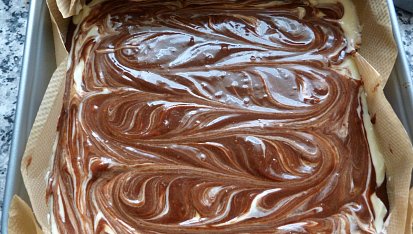 Mramorované brownies