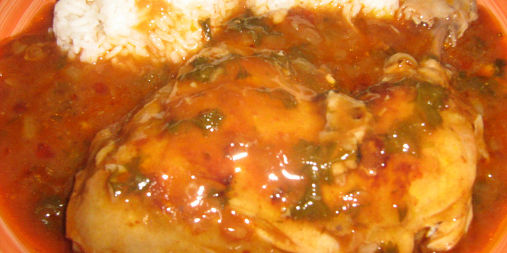 Pečená kuřecí křídla v pikantní omáčce (Přikládám fotku,recept jsem dělala podle Tebe.)