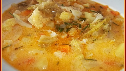 Zakysaná kapustovka, detail...
